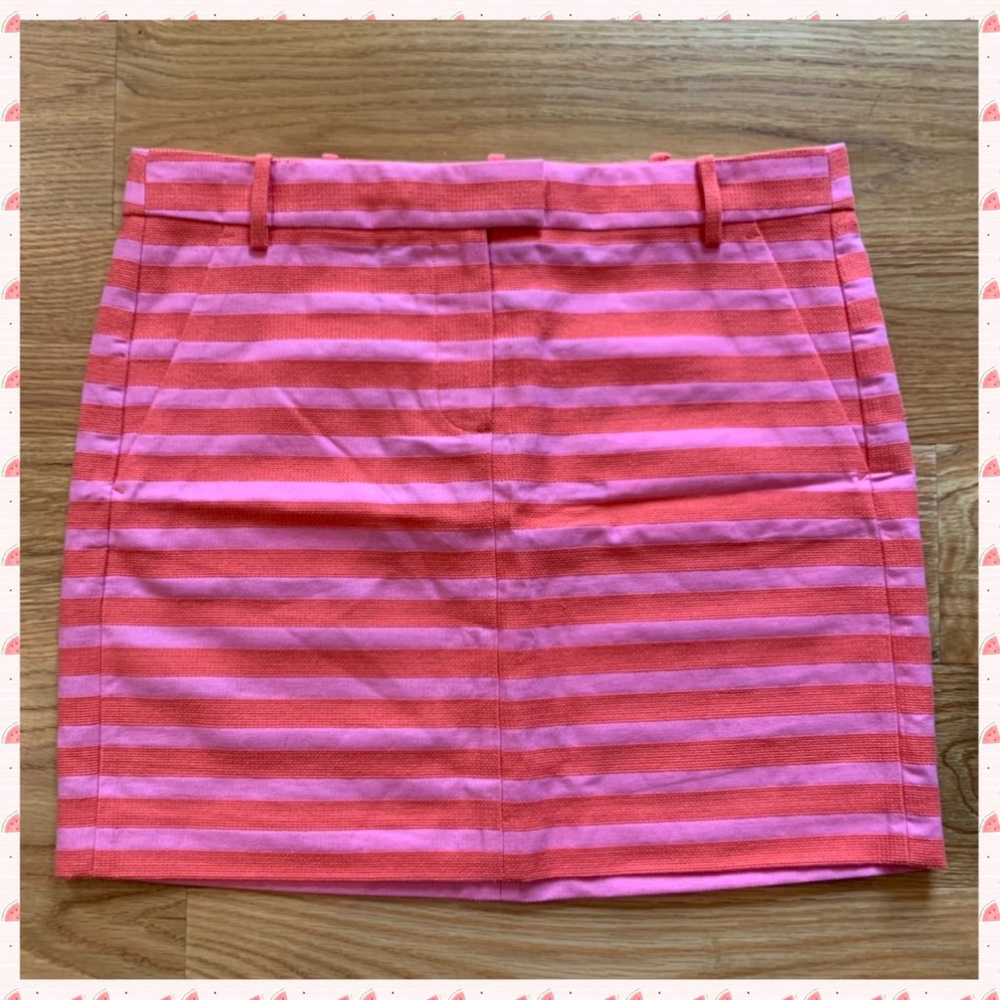 J.Crew Factory Textured Stripe Mini Skirt 6 NWT